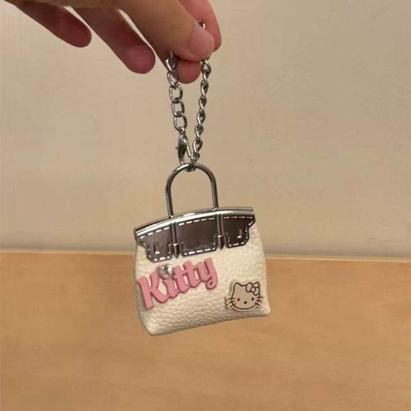 新款高级感卡通kitty猫咪包包挂件精致轻奢少女网红钥匙扣挂饰女|undefined