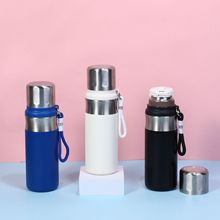 新款高颜值316不锈钢保温杯大容量办公水壶真空双饮泡茶礼品杯