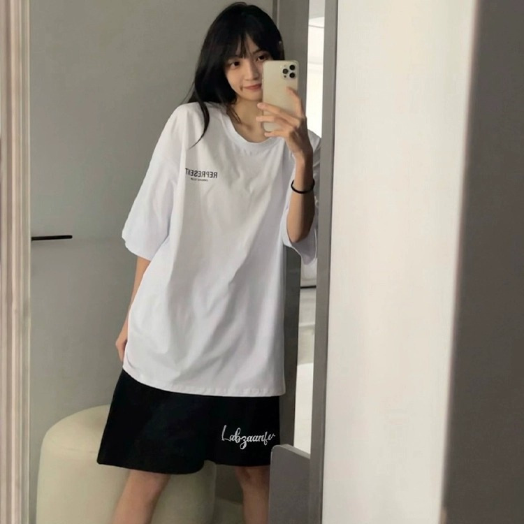 American Casual High Street Mid-pants Sports Shorts Women's SuMMer Large Size 150kg Fat Mm National Fashion Brand Basketball Five-point Pants ins