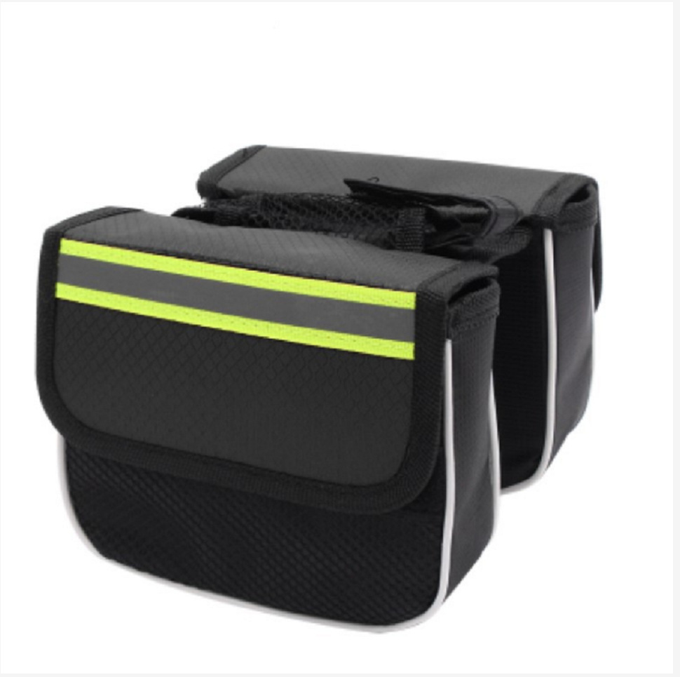 Mountain Bike Front Beam Bag Hard Shell Bag Three-in-One Front Beam Bag Bicycle Upper Tube Saddle Bag Riding Equipment