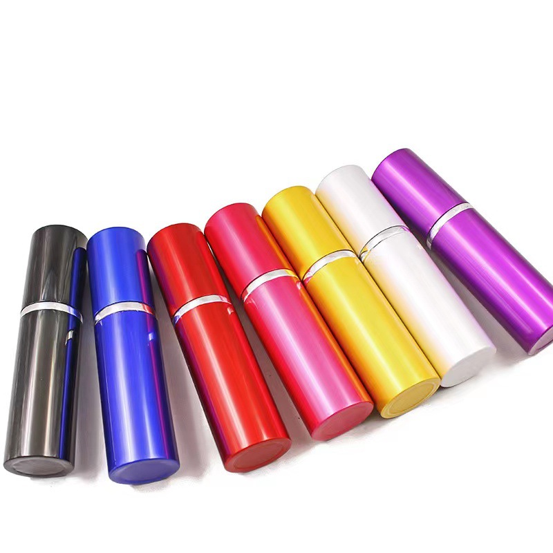 现货10ml平头电化铝香水分装瓶 香水喷雾瓶 分装旅行迷你小空瓶子