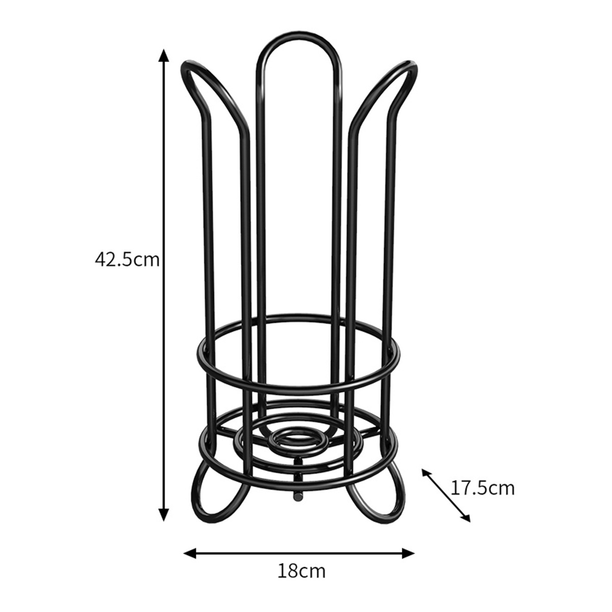 Ferro forjado piso toallas de papel cocina baño sin perforación toallas de papel estante de almacenamiento sala de estar toallitas de cocina soporte de papel de rollo