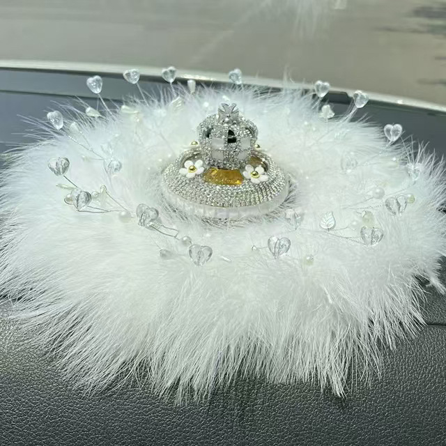Artículo creativo de la chica del mar adornos de automóviles perfume encantador ángel perfume de automóvil perla base de diamante perfumado perdurable
