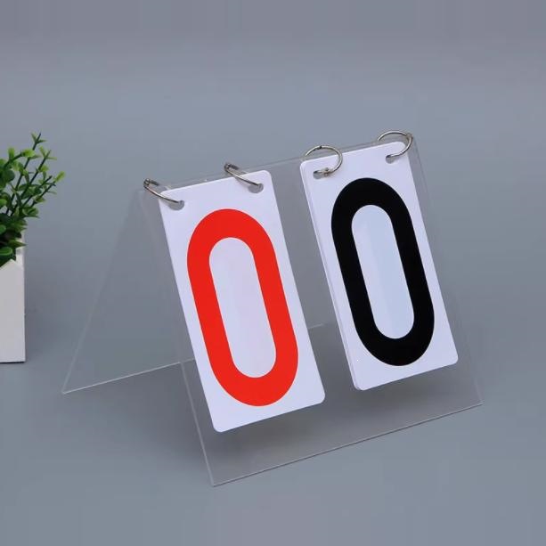 Large table tennis score counter card timer scoreboard mini flip scoreboard rack