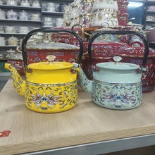 搪瓷壶家用烧水壶水壶大容量直行壶凉水壶电磁炉燃气煤气用茶壶