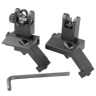 45 degree optical fiber aiming full metal aiming mechanical aiming optical fiber aiming front red rear green Iron Sight