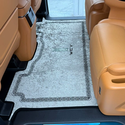 9 Modified Floor Mats, Special – Universal Foot Pad - the-curvature-of-the-middle-row-of-the-original-car-silver