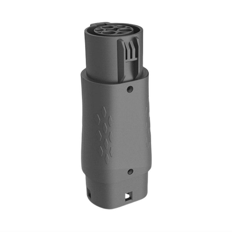 美规枪座转欧规枪头充电桩转接头J1772转CCS2-AC汽车家用桩转接器