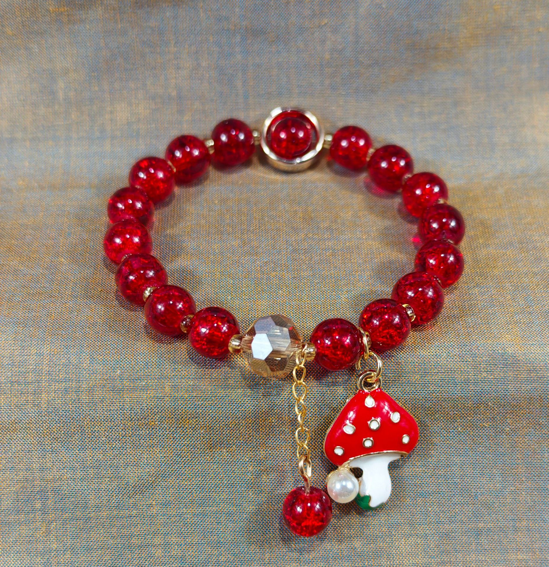 Las celebridades de Internet retro transfronterizas suelen ser todo-fósforo pulsera elástica de estilo ins simple pulsera de moda de lujo ligero, joyería de temperamento