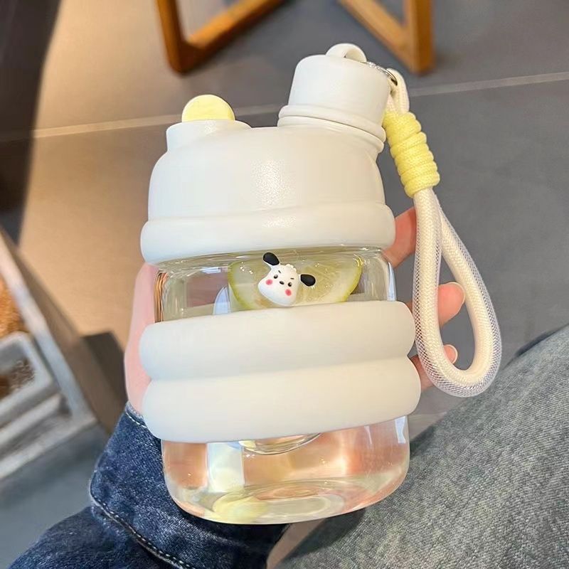 Taza de plástico para chicas, resistente al calor, con pajita, diseño 2025 - Mayorista