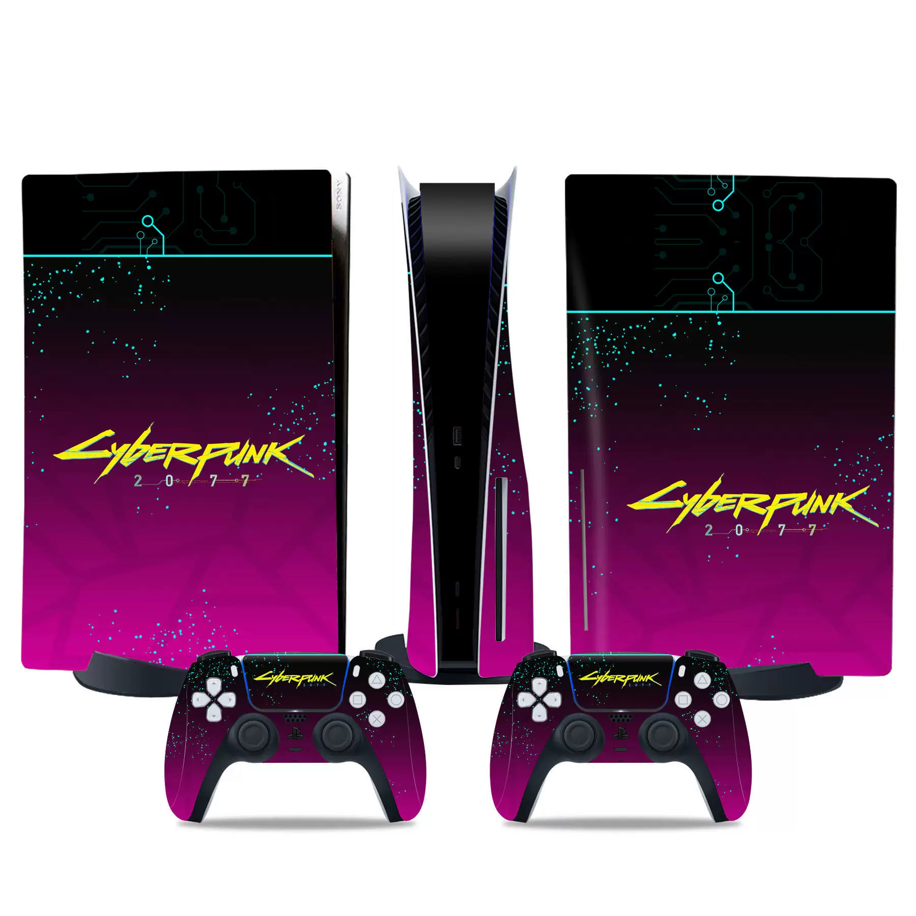 PS5 console skin, optical drive version, colorful vinyl film, removable adhesive