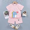 Summer children's shorts, cotton set, T-shirt suitable for men and women girl's, children's clothing, 2022, wholesale