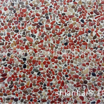 中国红 水洗石 抿石子 洗石米 水刷石 鹅卵石外墙 红宝石 水磨石