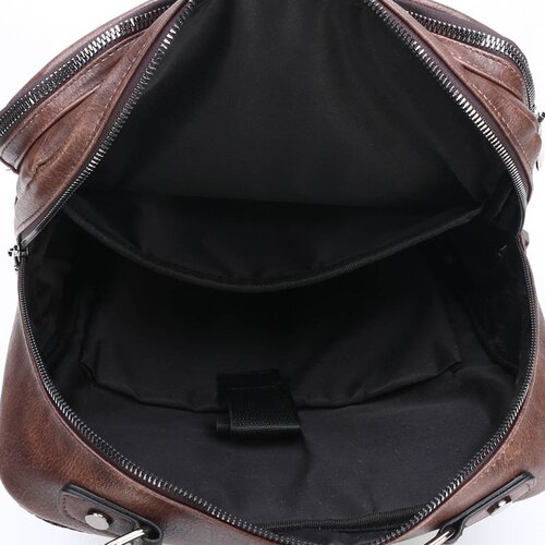  New European and American Retro Backpack Fashion Retro Men’s Backpack Solid Color Youth Backpack Student Bag