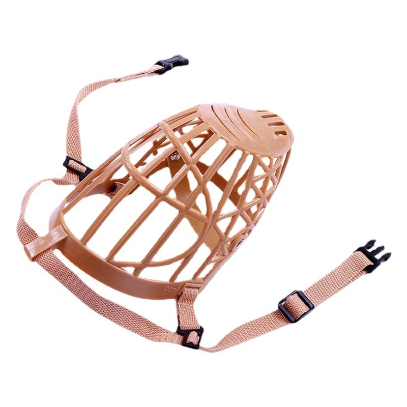 Собака Нейлоновая Крышка Рта Домашнее Животное Мягкий Пластиковый Забор Собаки Маска Вентилируемая и дышащая Защита от укусов и лая