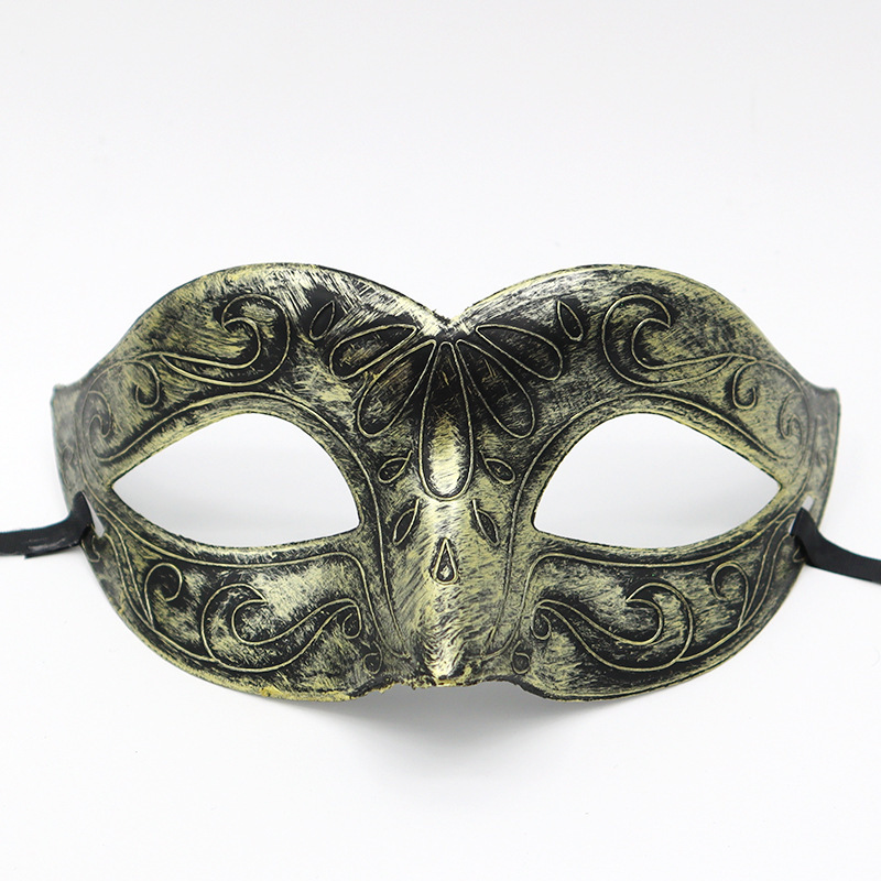 Halloween máscaras de fiesta de terror máscaras de carnaval retro retro máscaras de mitad de cara máscaras de jazz retro máscaras de cabeza plana para hombres