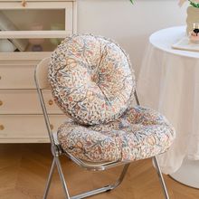 跨境爆款田园碎花毛绒馒头垫坐垫榻榻米垫椅垫子座垫餐椅坐垫柔软