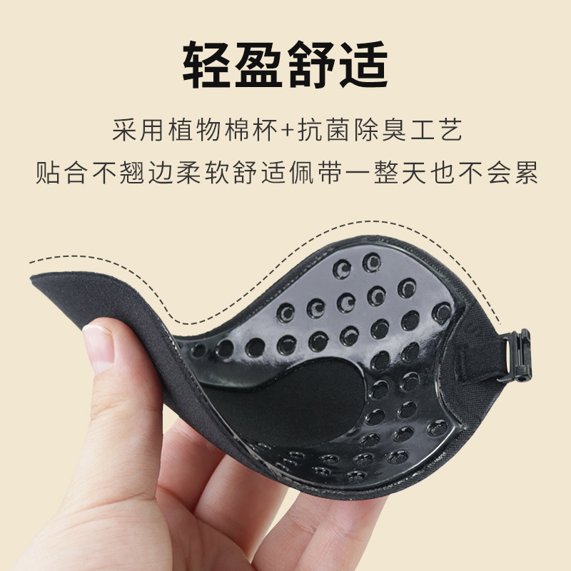 胸贴芒果杯隐形无肩带内衣聚拢胸贴婚纱乳贴防走光条防下垂大胸用|undefined