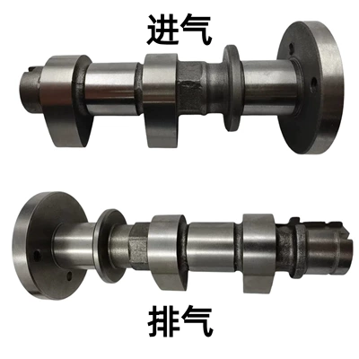 Motorcycle intake and exhaust Crankshaft, camshaft