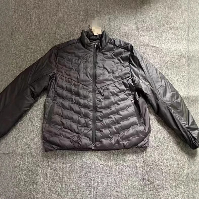 2026 Outdoor Sports Windproof down Jacket for Men, Fashionable Casual Slim Fit Winter Lightweight Black, Small Batch Minimum Order