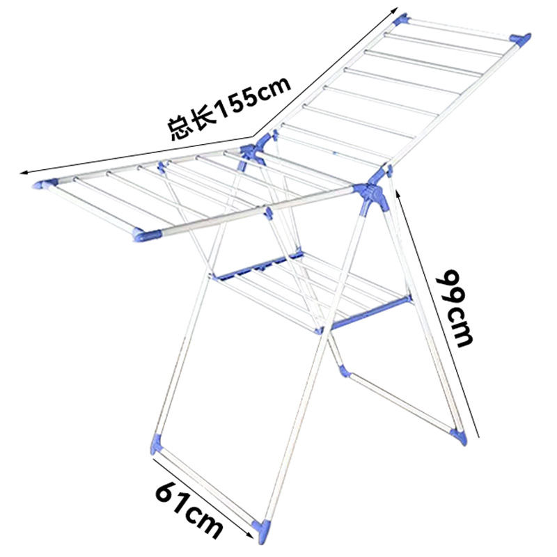 Transfronterizo percha de ropa de aterrizaje percha de ropa de aire frío balcón colcha de ropa gruesa plegable doméstica simple interior una pieza de lote