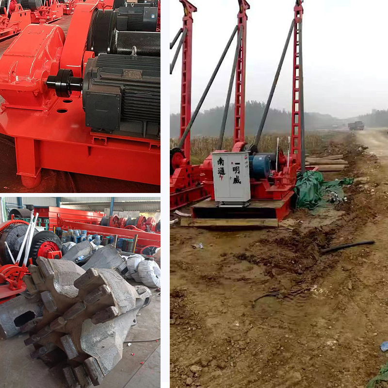冲孔打桩机出口白俄罗斯冲击钻机施工设备