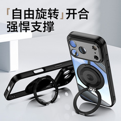 iPhone17用ケース、360度回転スタンド、Apple16磁気ワイヤレス充電、15ProMax保護ケース