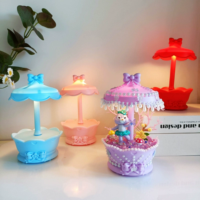 Милый ночник-игрушка с бантом, настольная лампа, новая коллекция, детское ручная работа DIY
