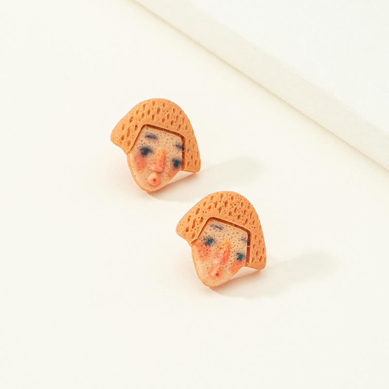 Cartoon Creative Funny New Resin Cute Earrings display picture 16