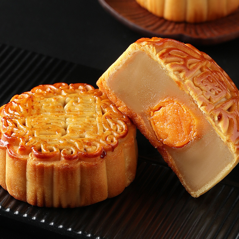 中秋广式月饼蛋黄莲蓉60g五仁月饼定制OEM代加工多口味月饼批发|undefined