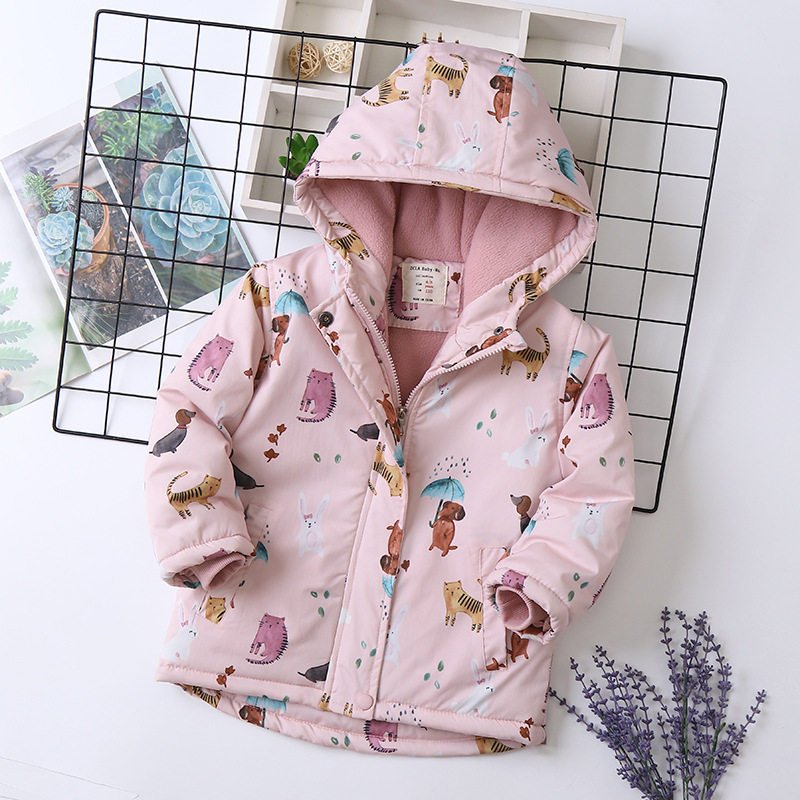 Fashion Rabbit Animal Polyester Girls Outerwear display picture 3