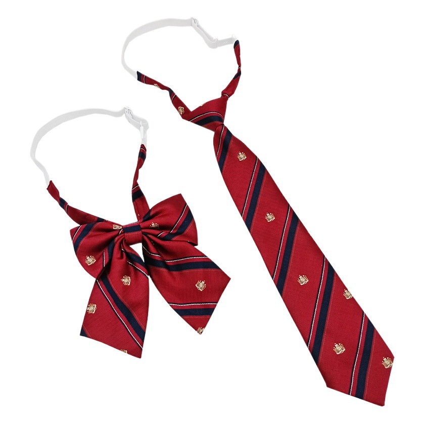 Los fabricantes venden al por mayor los estudiantes sin corbata a juego cuello flor hombres y mujeres estilo universitario corona raya pajarita traje