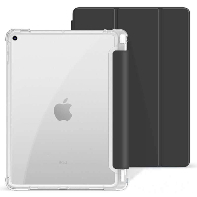 Aplicable para iPad7 5 generación triple plegable hibernación TPU bolígrafo estuche todo incluido A16 / pro11 estuche de placa plana