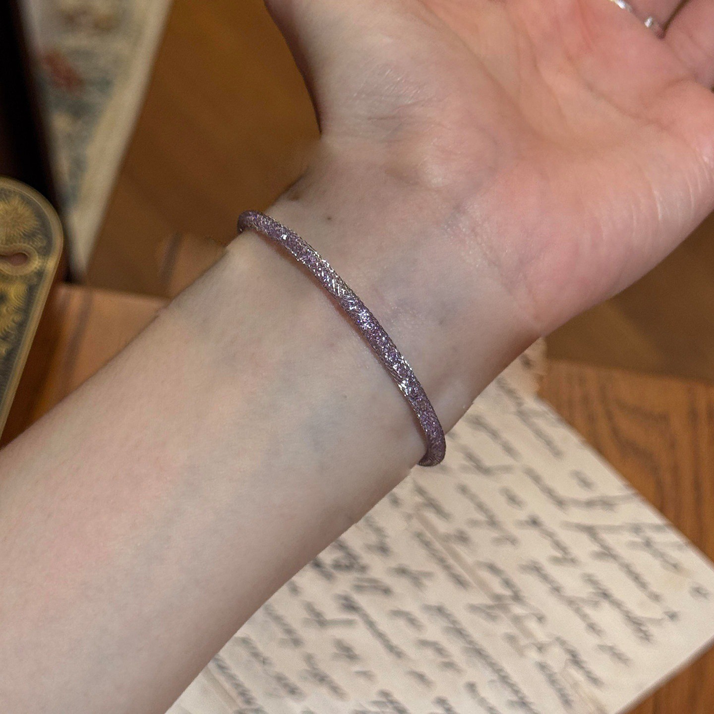 Purple bracelet