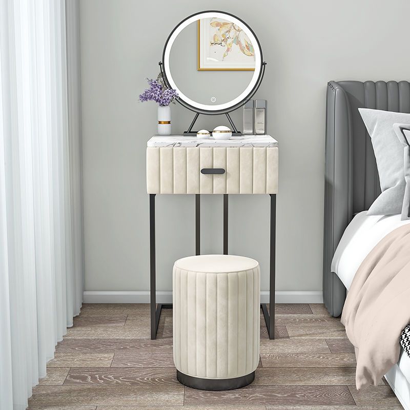 60/50/40cm Accessible Luxury Scandinavian Mini Small Apartment Dressing Table Table Bedroom Dressing Table Table with Light Single Small