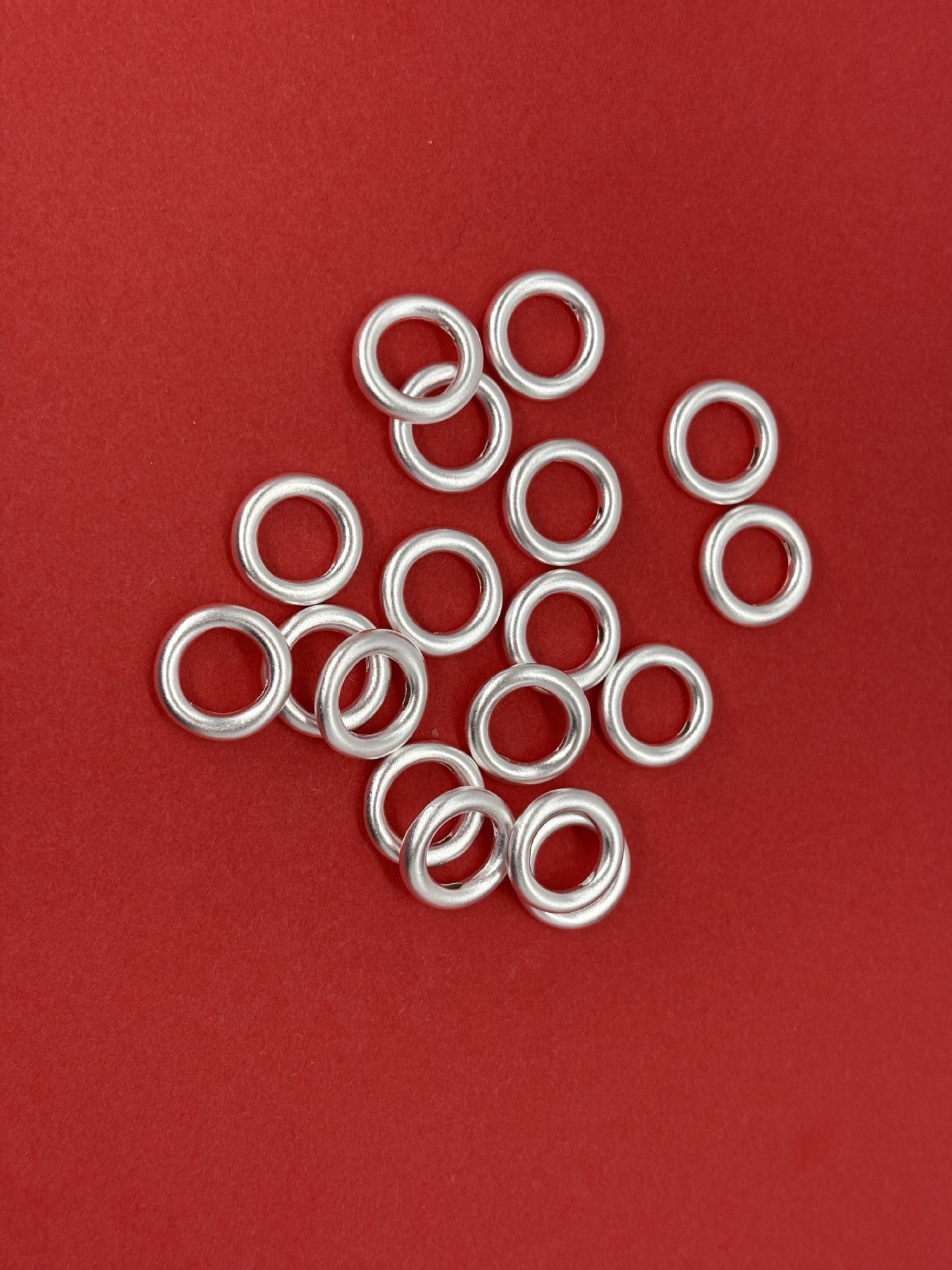 999 pure silver smooth surface peace ring, pure silver 3D craft loose beads, spacer beads, DIY silver jewelry accessories, braided rope bracelet