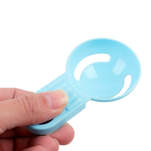Egg white separator egg filter egg separator kitchen baking egg yolk protein separator color short handle egg spoon