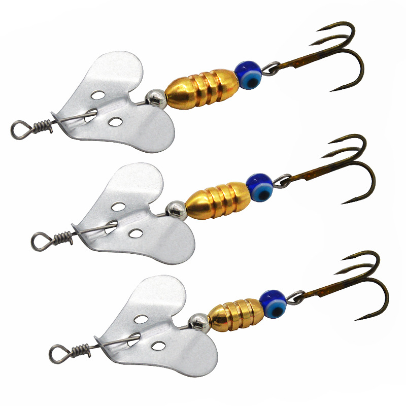 旋轉風車亮片拖拉機路亞餌假餌硬餌金屬擬餌複合亮片