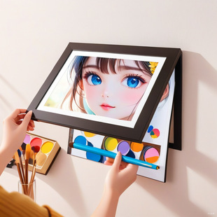 Amazon Cross-Border Creative Picture Frame Painting Book for Children and Students, Student Drawing Book with Picture Frame Creative Storage
