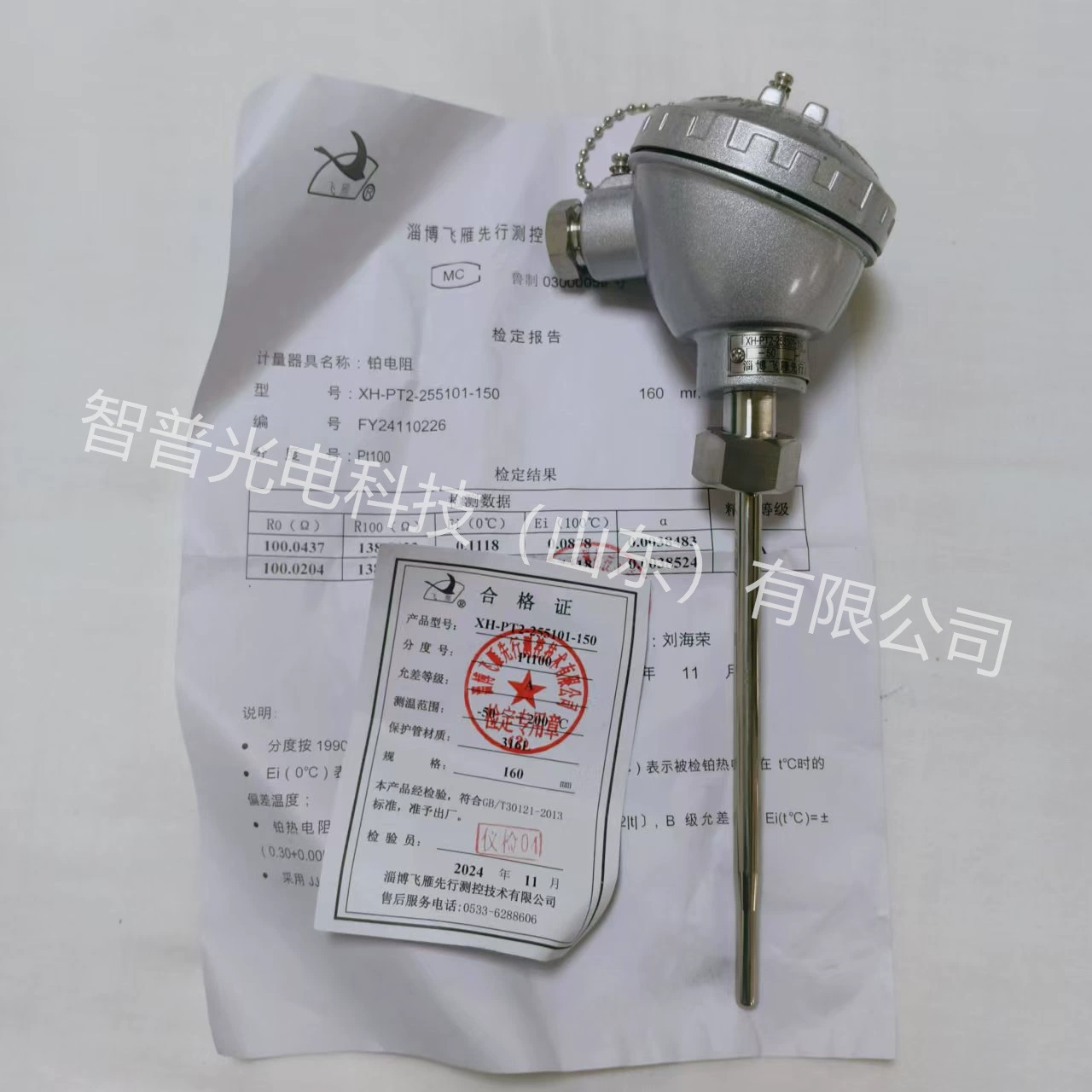 Шаньдун Синьхуа температурный датчик стерилизованного шкафа бронированный платиновый тепловой резистор XH-PT2-255101-150