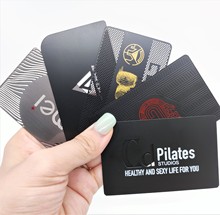 厂家直销高档金属卡片制作 拉丝金属卡镂空金属名片VIP镂空游戏卡