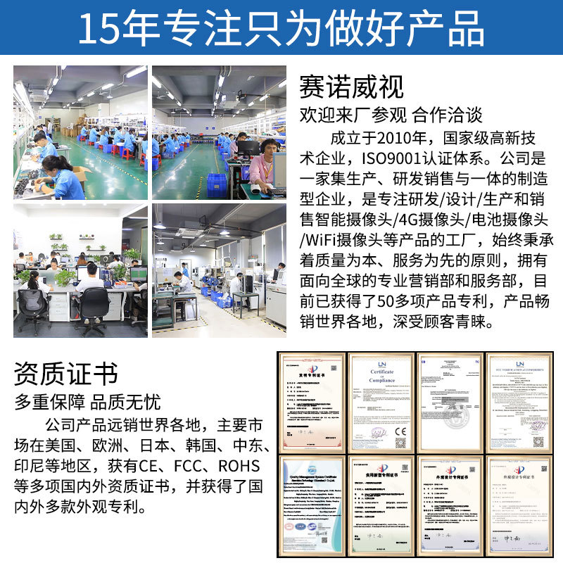 Ventas directas de fábrica WIFI interior de doble lente de alta definición de visión nocturna a color 1080P cámara doméstica shaker