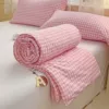 Rope-embedded summer quilt-small light pink