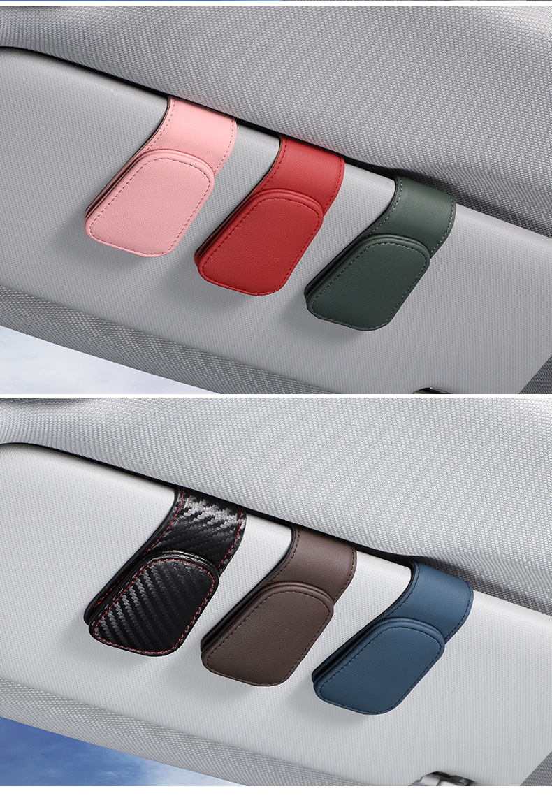 Cross-Border Car Glasses Clip Glasses Frame Car Glasses Clip/Note Clip Car Eye Clip Can Be Printed with Logo