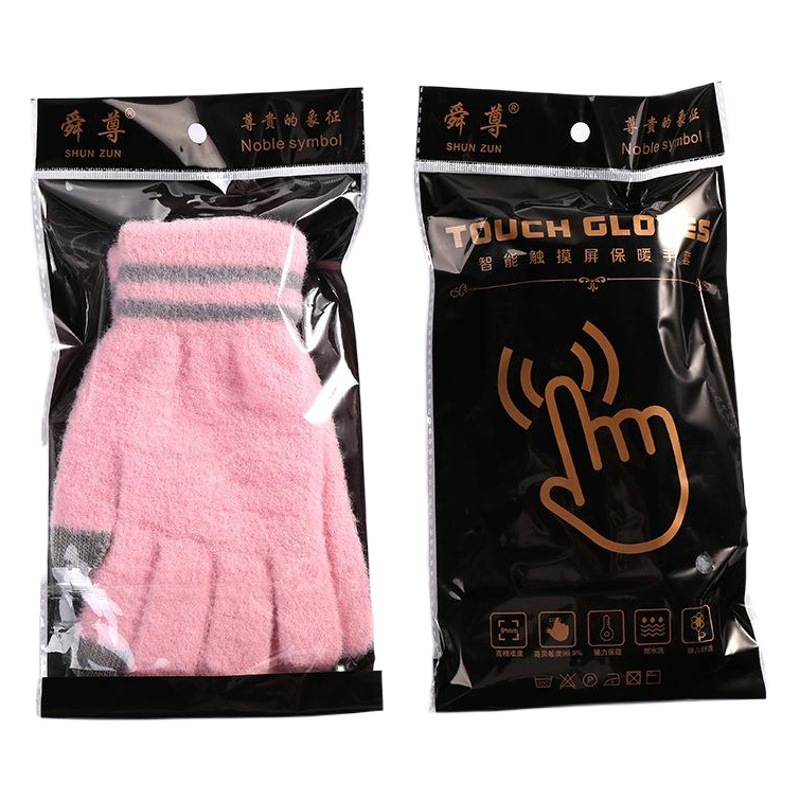 Shun Zun spot al por mayor casual hombres y mujeres guantes de invierno pantalla táctil imitación de lana de visón tejido imitación de lana de visón guantes de pantalla táctil