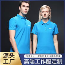蓝鲸S600款高档polo衫礼品t恤工作服短袖工装团队企业团体文化衫