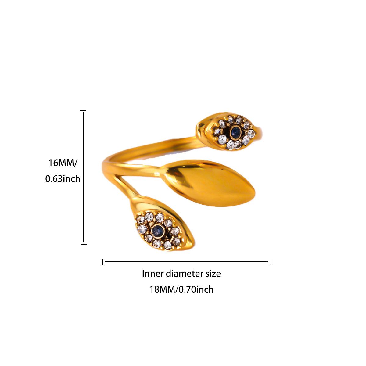 Anello di design scintillante da donna elegante e confortevole_voghion.com