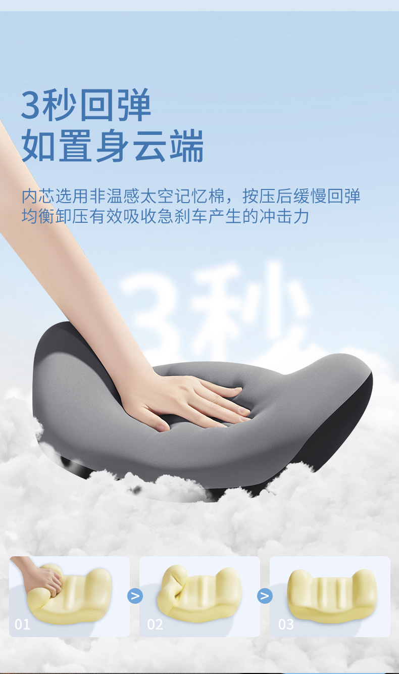 Car lumbar support electric massage heating waist pad seat back cushion driver waist pad car suit headrest pair