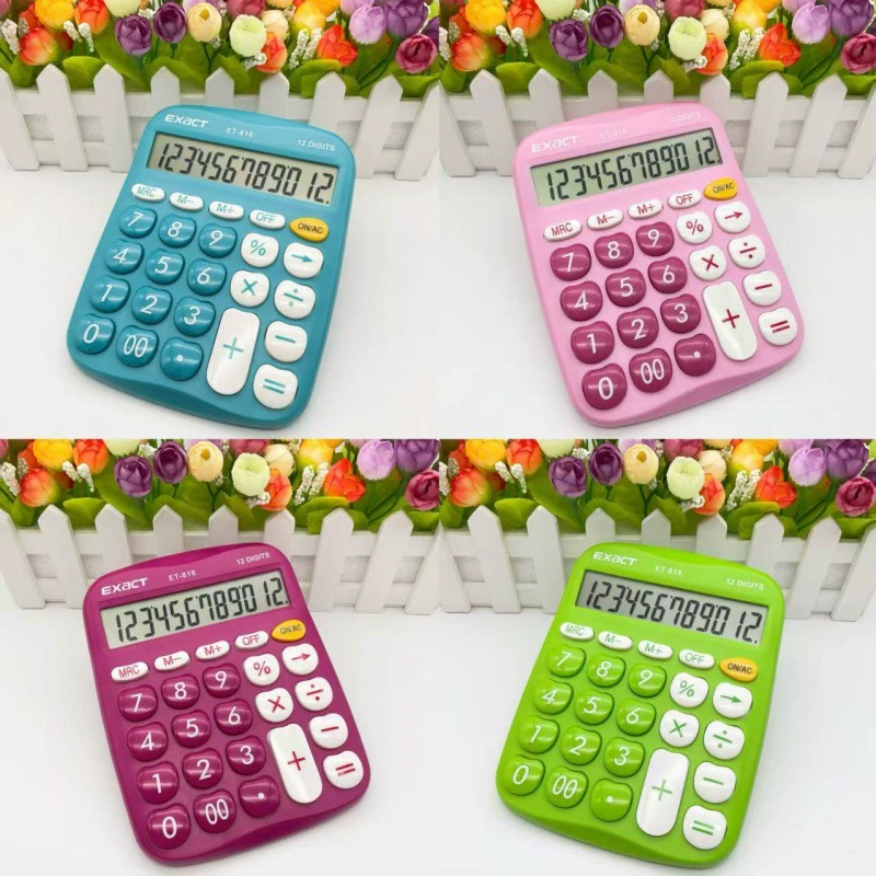 Новый красочный компьютер для внешней торговли, стильный, модный и милый калькулятор для экспорта на Amazon через границу