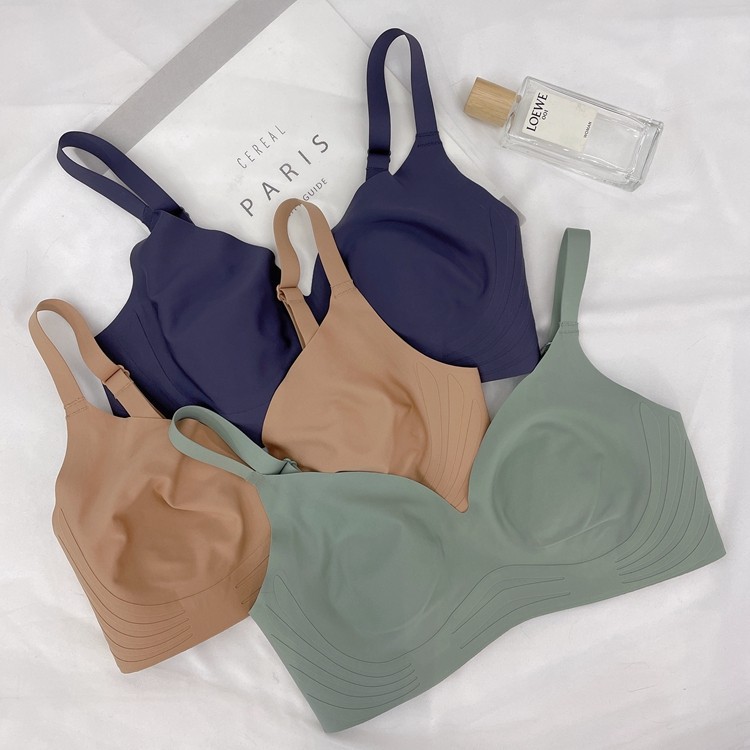 Orejas de conejo ropa interior de mujer inalámbrico micro push-up delgado pecho grande pequeño sujetador de sueño colección de senos anti-flacidez 882